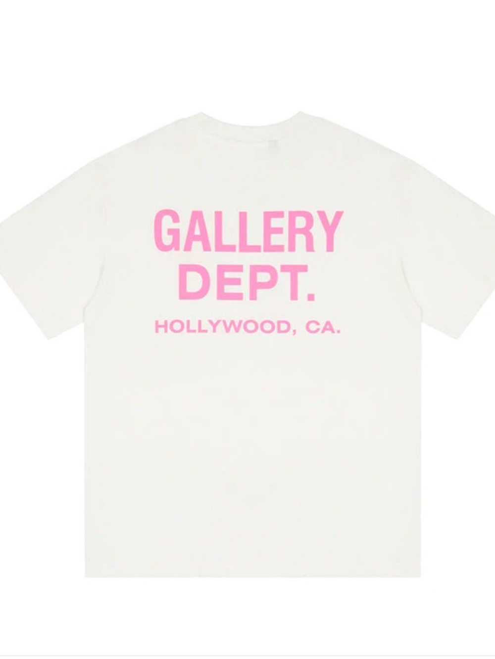 🆕 🩷 Pink ✍️ Gallery Dept. White Tee - Unisex Shirt - 🚻 Small